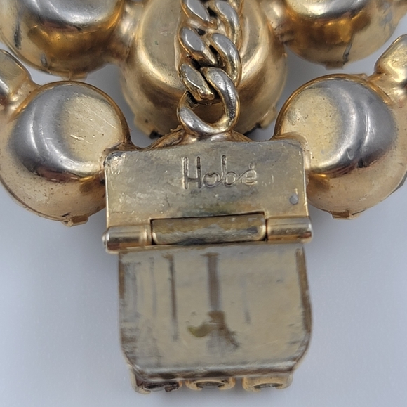 Vtg Hobe rhinestone bracelet - Picture 5 of 10